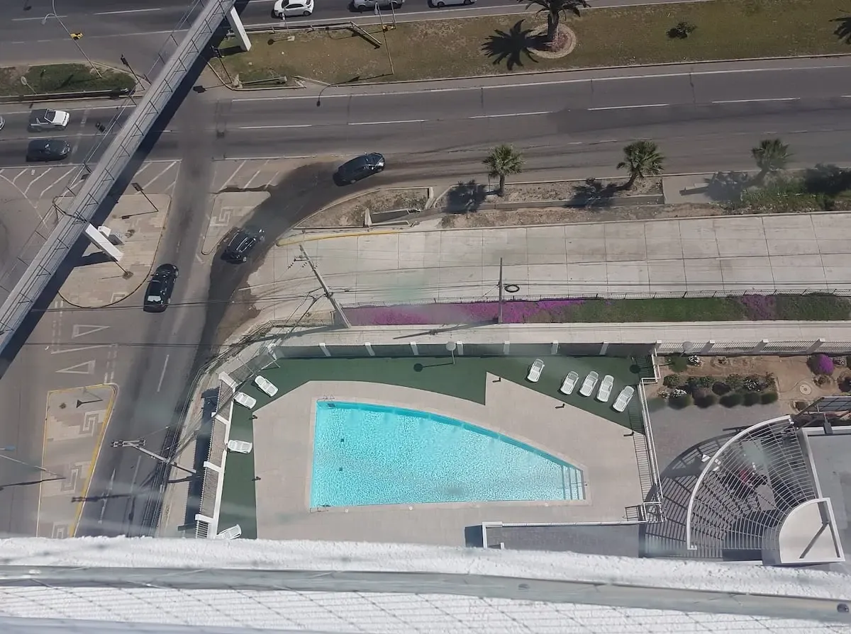 Vista aerea piscina