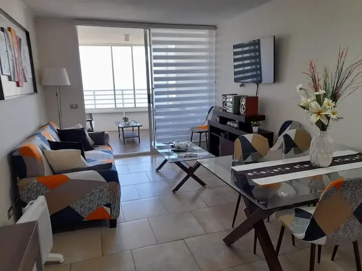 Living con vista al mar